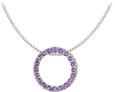 Jacques Lemans - Kette Sterlingsilber mit Amethyst - SE-C121B